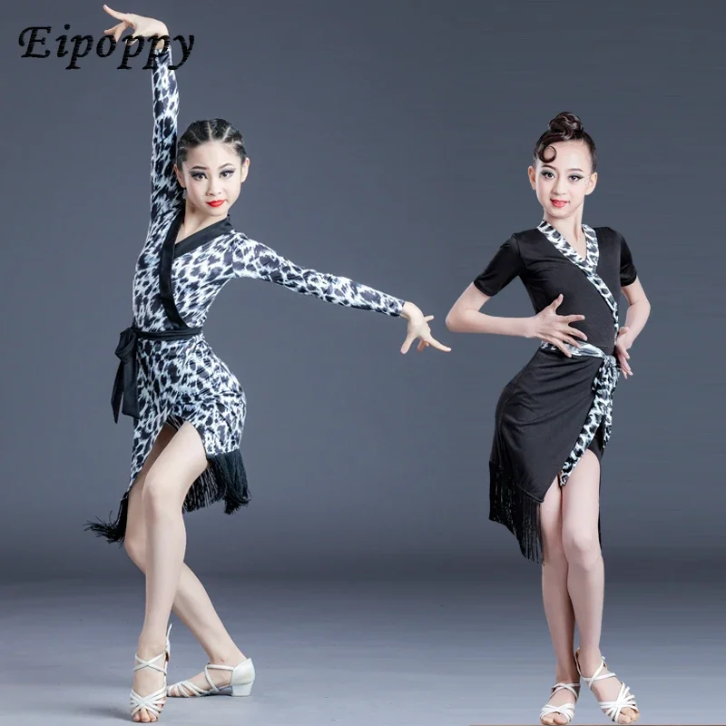 Latin dans kostümü Kızların Egzersiz Giyim Uzun Kollu Profesyonel İzle Kostüm
