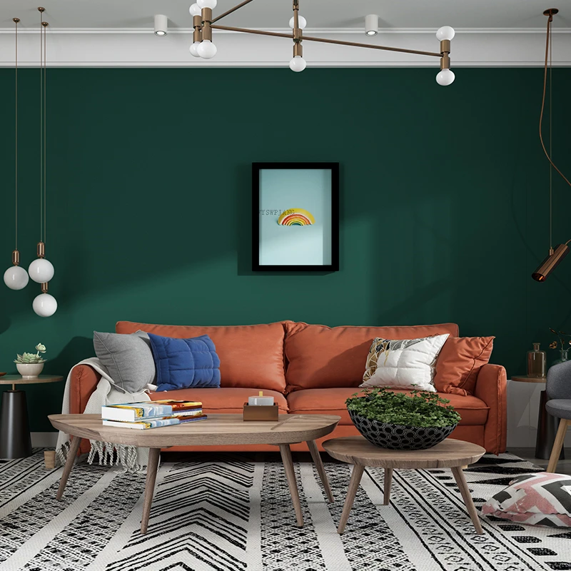 Mat Düz Renk Duvar Kağıdı Mobilya Dolap Yenileme Çıkartmalar Yatak Odası Vinil Film DIY Kendinden Yapışkanlı Odası Dekor Duvar Sticker