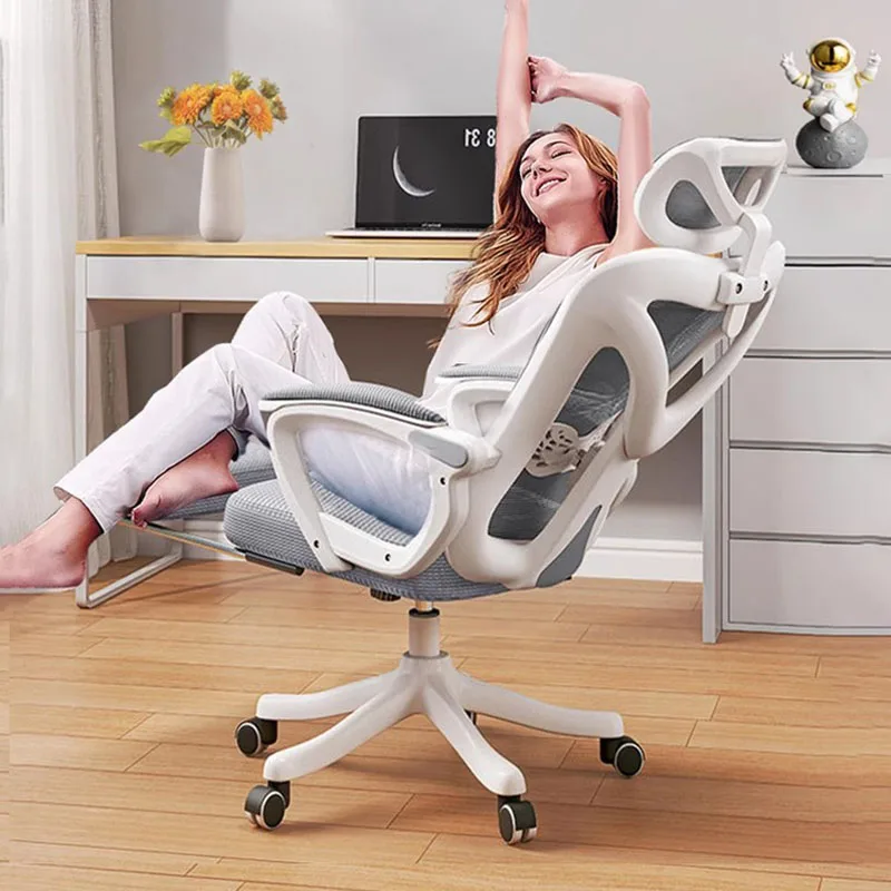 Bireysel Footrest Döner Sandalye Lüks Salon Masası Ergonomik Accent Sandalyeler Ofis Masaj Cadeira Gamer Mobilya Ofisler