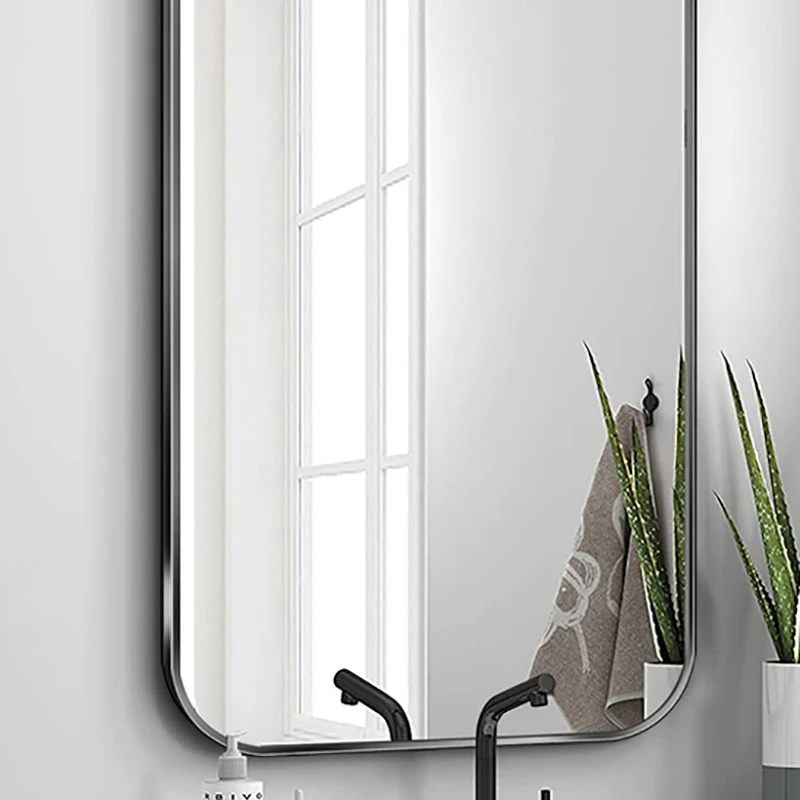 Modern Ayna Duvar Sticker Banyo Askısı Büyük Makyaj makyaj masası aynası Duş Tıraş Specchio Da Bagno Ev Yapımları