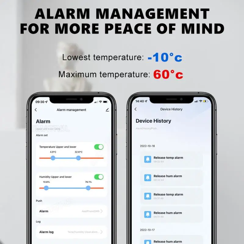 Tuya Wifi / Zigbee Akıllı Sıcaklık Ve Nem Sensörü Kapalı Higrometre Termometre Dedektörü Sesli Alarm Alexa Google Ev İçin