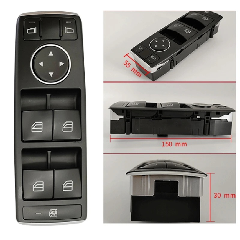 Araba elektrikli Cam Kontrol Paneli Anahtarı Standart Edition Mercedes Benz İçin W204 GLK 204 W212 2049055302 2049058202