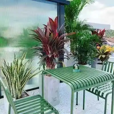 Masa ve Sandalye Kombinasyonu Avlu Açık Modern Sanat Sekiz Ölümsüz Masa Cafe Açık Balkon Basit Koltuk