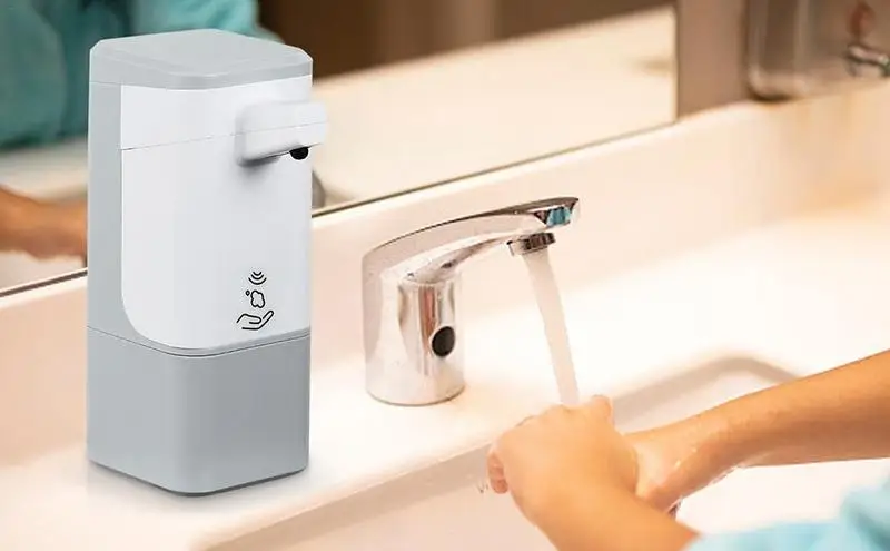 El Yıkama Sabunluk Akıllı Sensör Yüksek Kapasiteli Sıvı Şampuan otomatik Dağıtıcı mutfak Banyo Aksesuarları