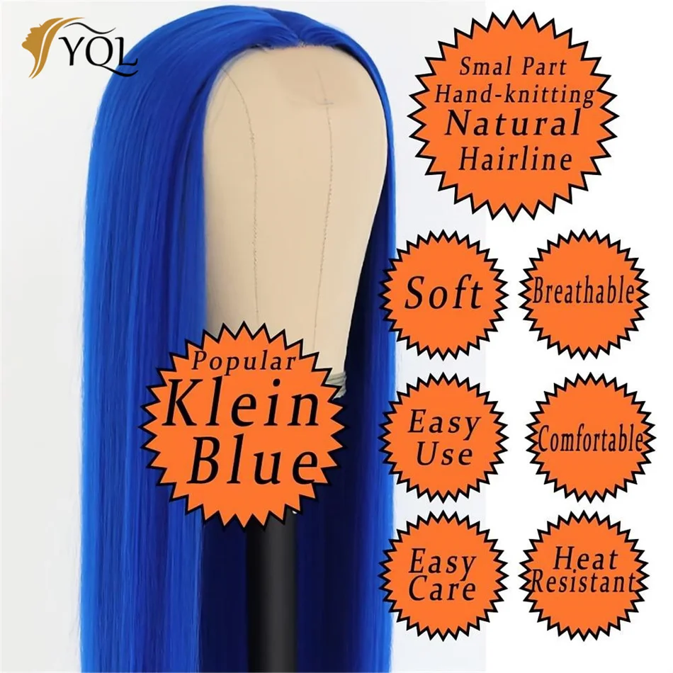 Mavi Düz Dantel Ön Peruk düz insan saçı peruk 13x4 Şeffaf dantel ön peruk s kadın peruk sırma ön peruk