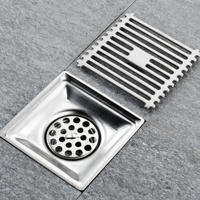 Anti-blokaj tahliye tapası paslanmaz çelik zemin drenajı Banyo Görünmez Drenaj Süzgeçler Deodorant İç Çekirdek