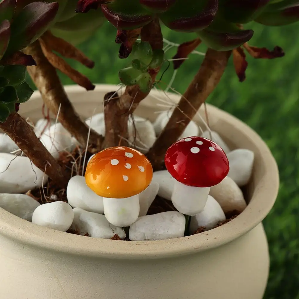 Hediye Yosun Dekorasyon Reçine El Sanatları Bahçe Süs Yapay Köpük Minyatür Heykelcik Saksı Bitkileri Dekor Mini Mantar