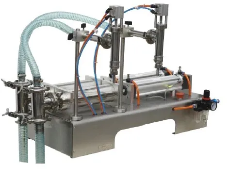 Yeni Çift Kafaları Sıvı Pnömatik Yarı Otomatik Softdrink Sabun Dolum Makinası Dolgu Toptan İçin