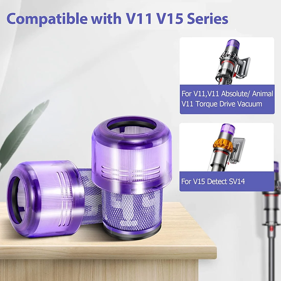 Yedek Filtreler Dyson V11 V15 SV14 Mutlak Hayvan Algılama Ekstra Pro Tork Sürücü Elektrikli Süpürge Filtreleri