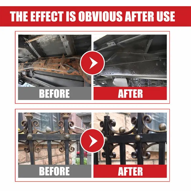 100ml Araba Anti-pas Pas Sökücü Macun Çok Amaçlı Şasi Pas Dönüştürücü Tamir Korumak Demir Metal Yüzeyler Bakım Temiz