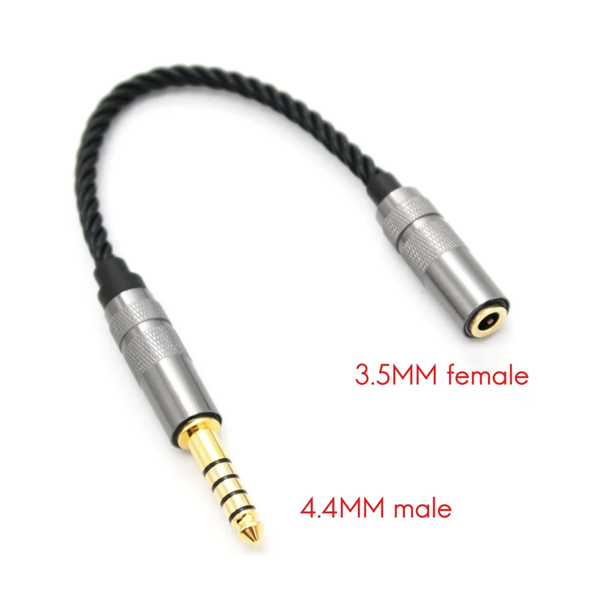 HİFİ 4.4 MM Dengeli Kulaklık Adaptörü Ses Kablosu 4.4 XLR 4 Pin Erkek Dişi Açı