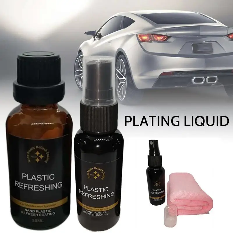 Araba Plastik Temizlik Maddesi otomatik Parlatma Ve Tamir Plastik Kaplama Sıvı Yenileme Kaplama Araba İç Aksesuarları