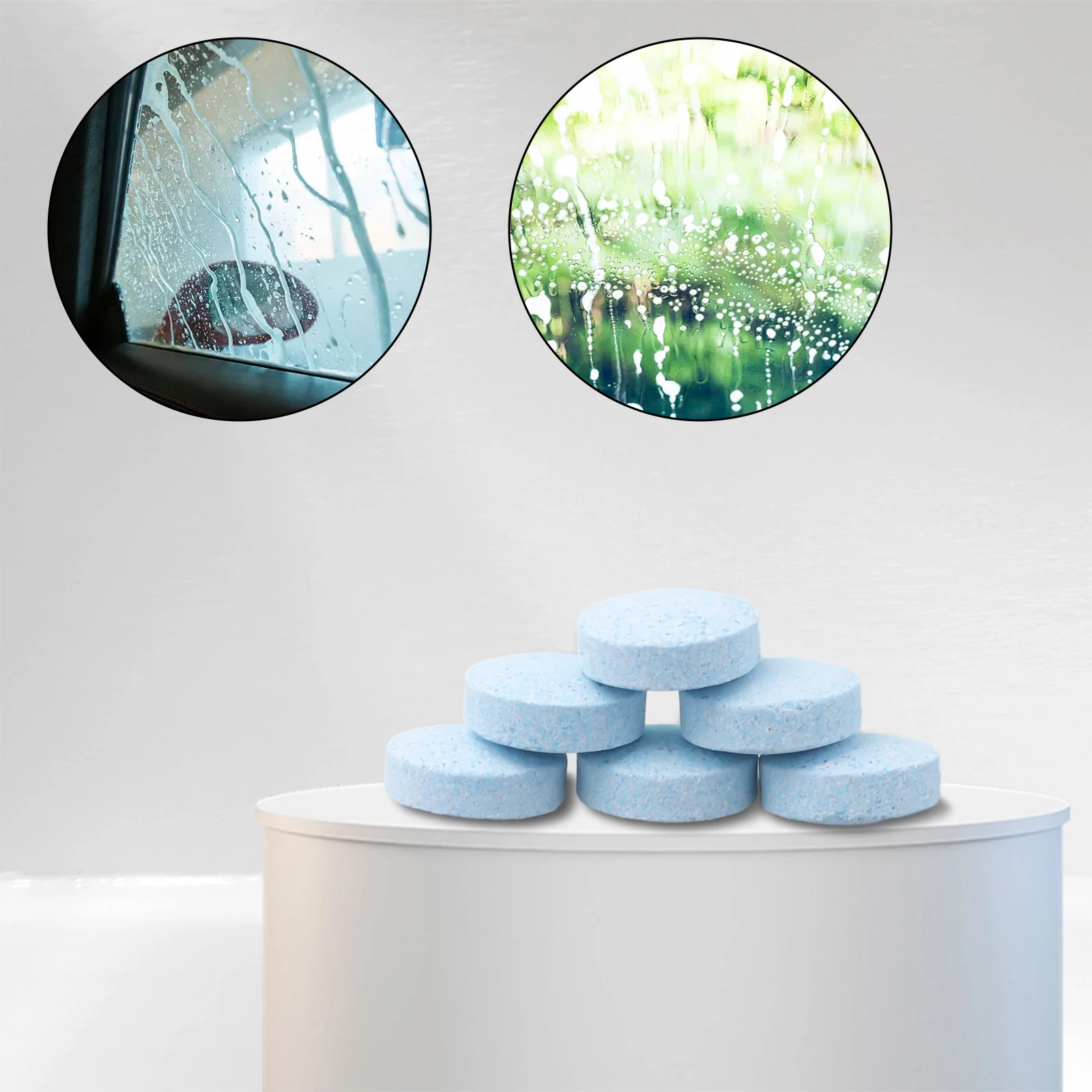 50 Ön Cam Plastik Ve Boyalı Yüzeyler Efervesan Tabletler Silecek İnce Araba Temizliği İçin Yepyeni Yağlar