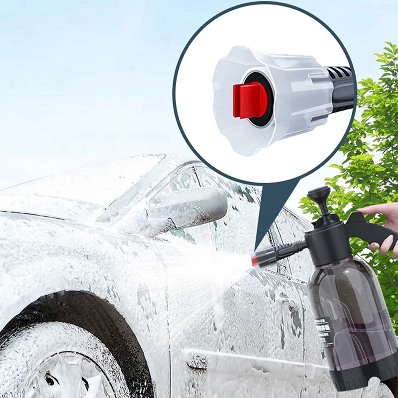 2L Köpük Püskürtücü Araba Yıkama El Köpük sulama kovası Hava Basınçlı Püskürtücü Plastik Su Şişesi Araba Temizleme Araçları
