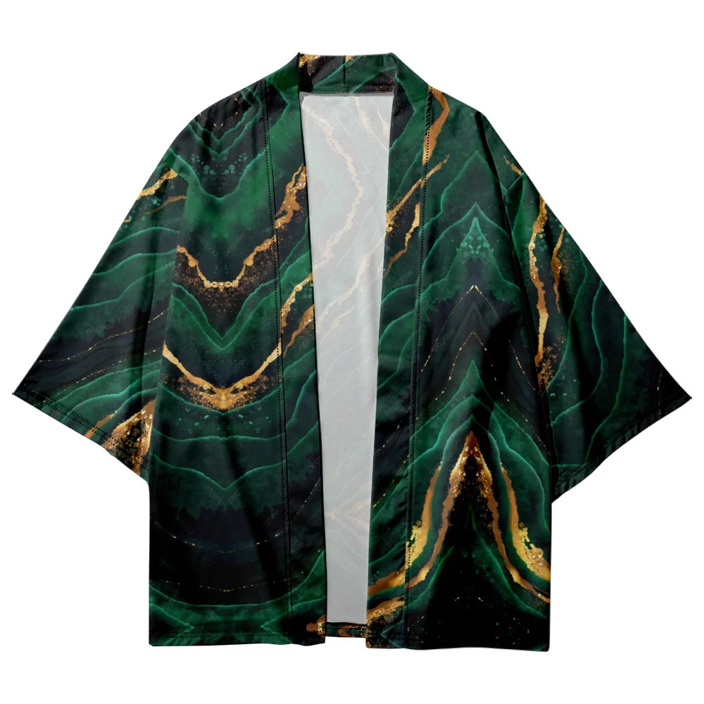 Japon Kimono Kimetsu Elbise Artı Boyutu XXS-6XL Şerit Moda Plaj Hırka Erkek Gömlek Yukata Haori kadın giyim