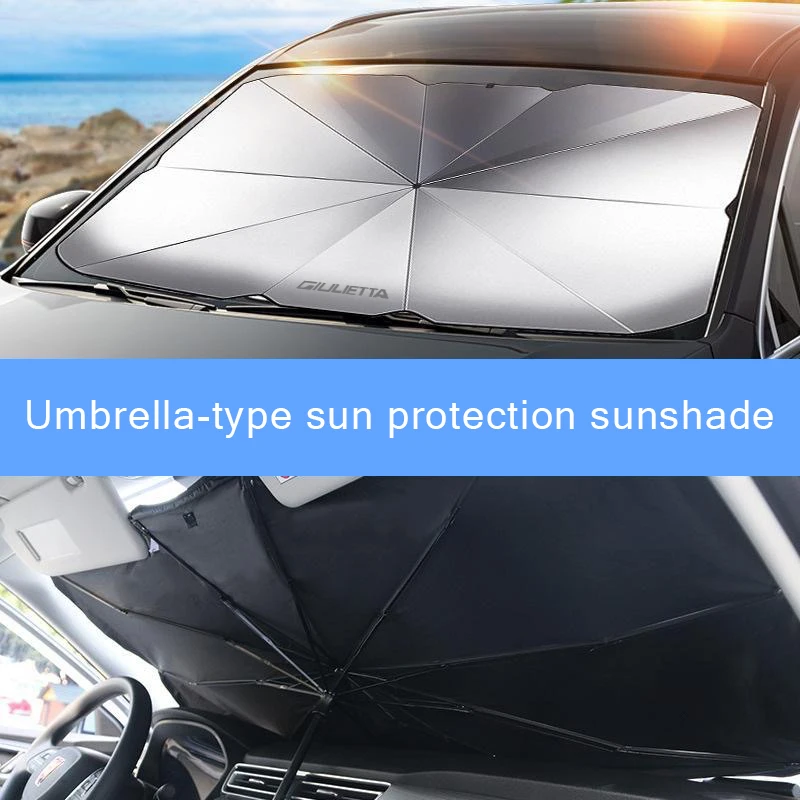 ALFA Giulietta için Güneş geçirmez ve ısı yalıtım ön cam cam kapak için özel otomobil güneşlik pencere güneşlik