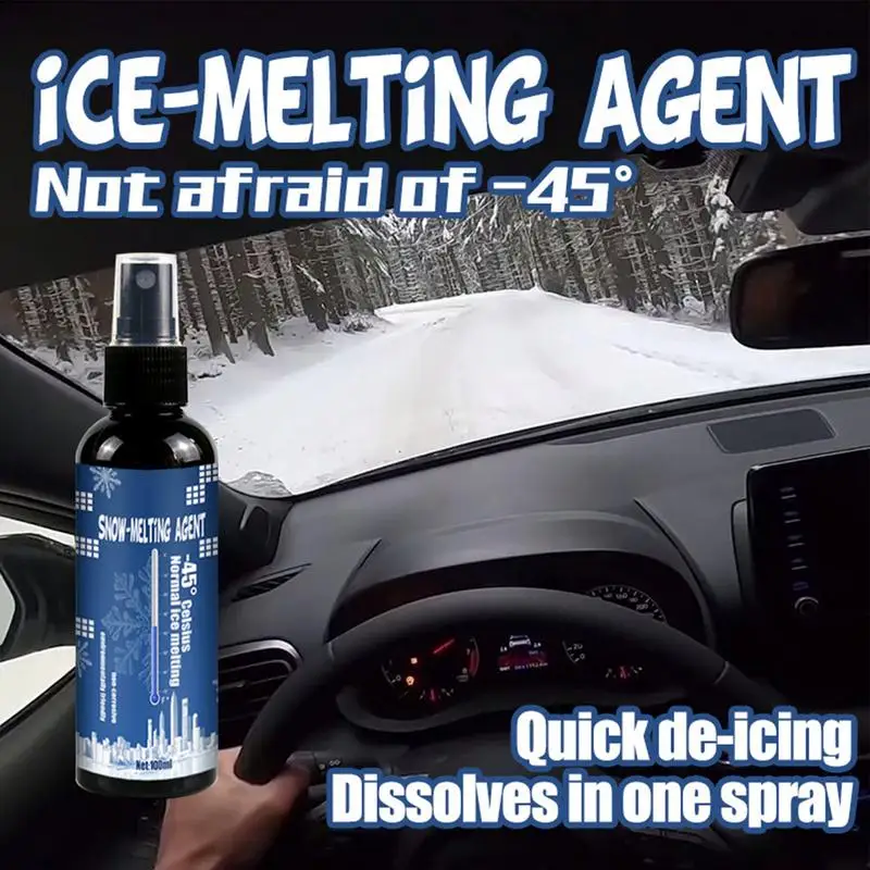Buz çözücü Sprey araç ön camı Basit Hızlı Güvenli Sprey Deicer Kar Eritici Araba Deicer 100ml Kış Malzemeleri İçin Etkili