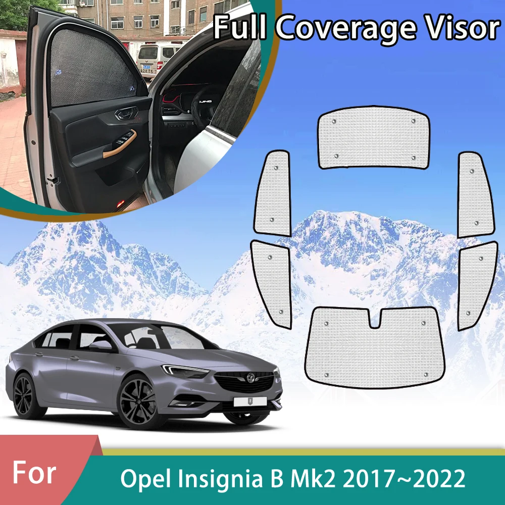 Araba Tam Kapsama Güneşlik Opel Insignia İçin B MK2 Vauxhall ZB Holden Buick Regal Z18 2017 ~ 2022 Anti-UV Aksesuarları Pencere Siperliği