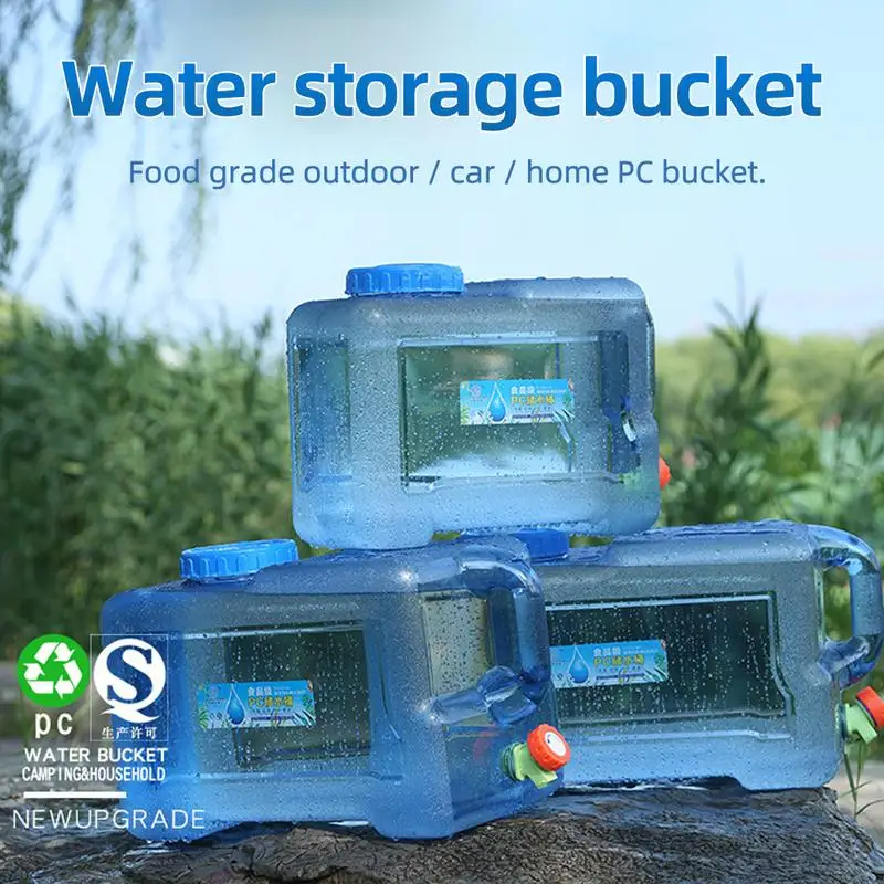 18L Litre Gıda Sınıfı PC su deposu Araba su sürahisi Konteyner Emzik İle taşınabilir kılıf Açık Piknik Araba İçin Uygun Evler
