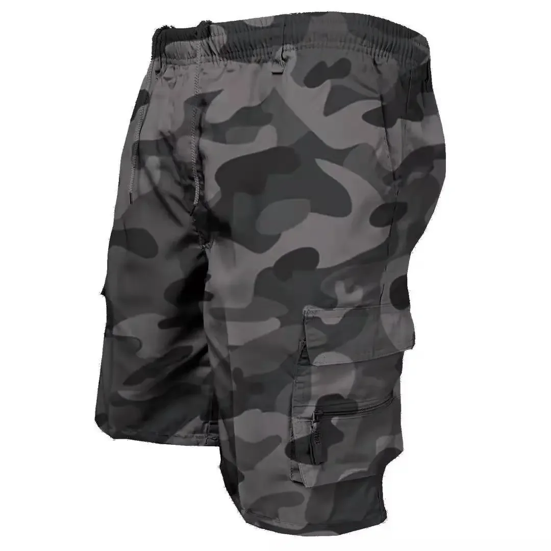 2024 Yaz Erkek Kargo Şort Bermuda Pamuk Yüksek Kalite Sıcak Satış Ordu Askeri Çok cep Rahat erkek Açık kısa pantolon