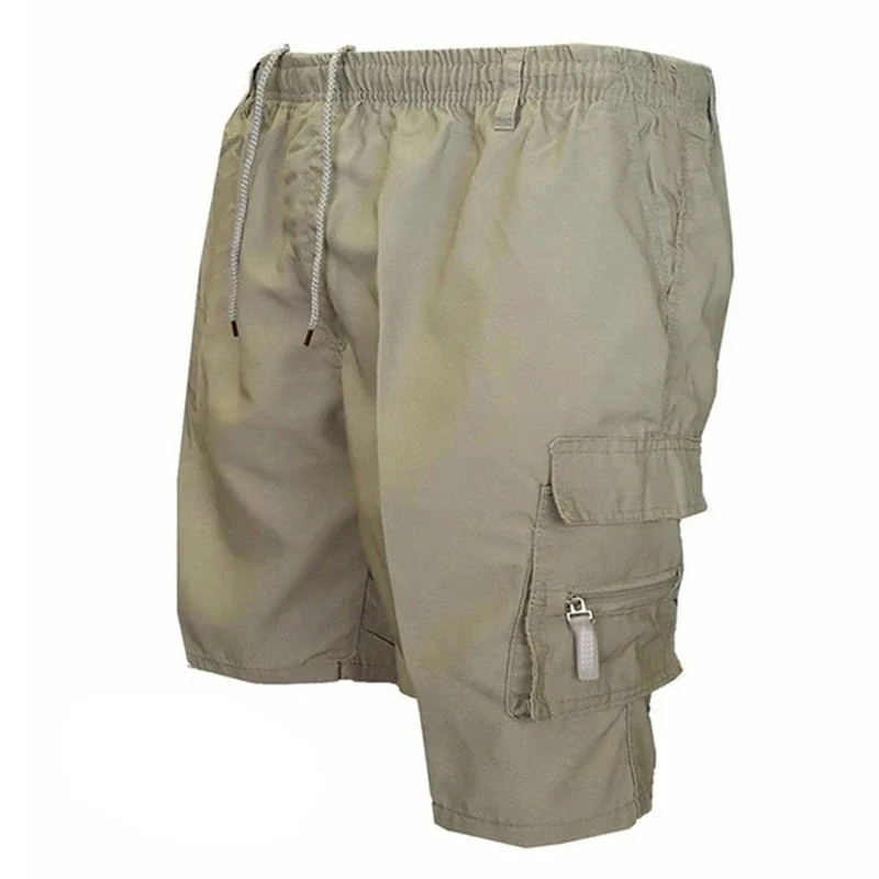2024 Yaz Erkek Kargo Şort Bermuda Pamuk Yüksek Kalite Sıcak Satış Ordu Askeri Çok cep Rahat erkek Açık kısa pantolon