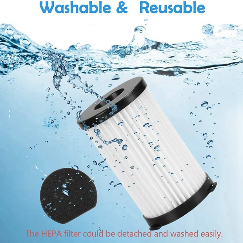 3X yıkanabilir Hepa filtre Ve Sünger Değiştirme Kiti Moosoo D600 D601 Kablolu Sopa Elektrikli Süpürge Yedek Aksesuarları