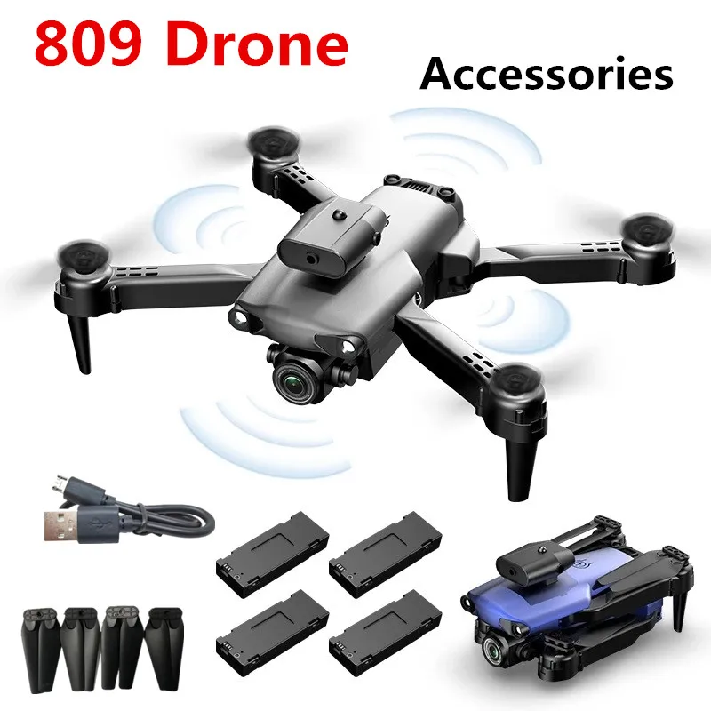 809 Drone Orijinal Aksesuarları Pil Pervane Akçaağaç Yaprağı JC-809 Drone Yedek Parça