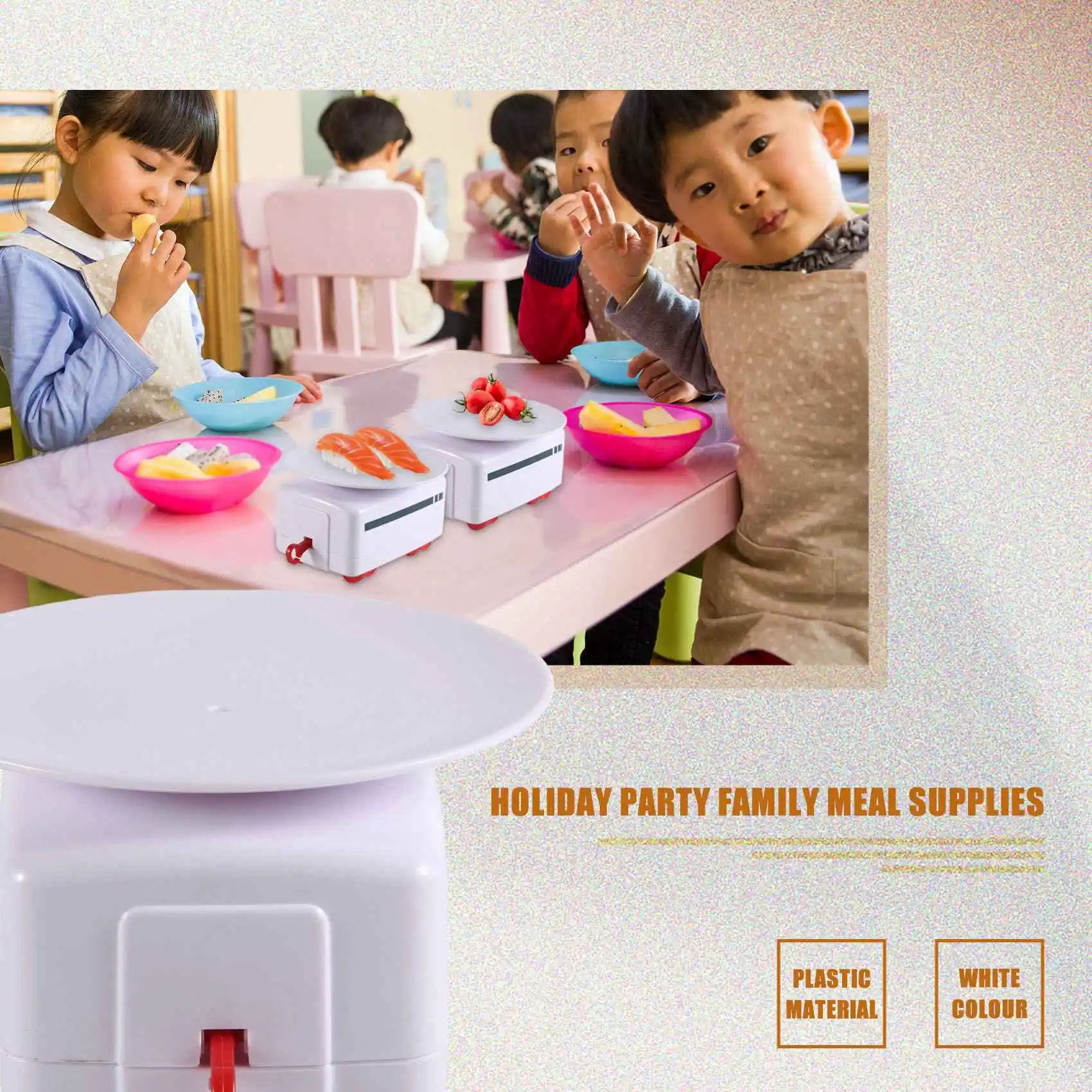 Suşi Tren Döner Suşi Oyuncak Parça Konveyör Bant Döner Masa Çocuk Gıda Tren Seti DIY Suşi Yapma Aile Suşi Parti B