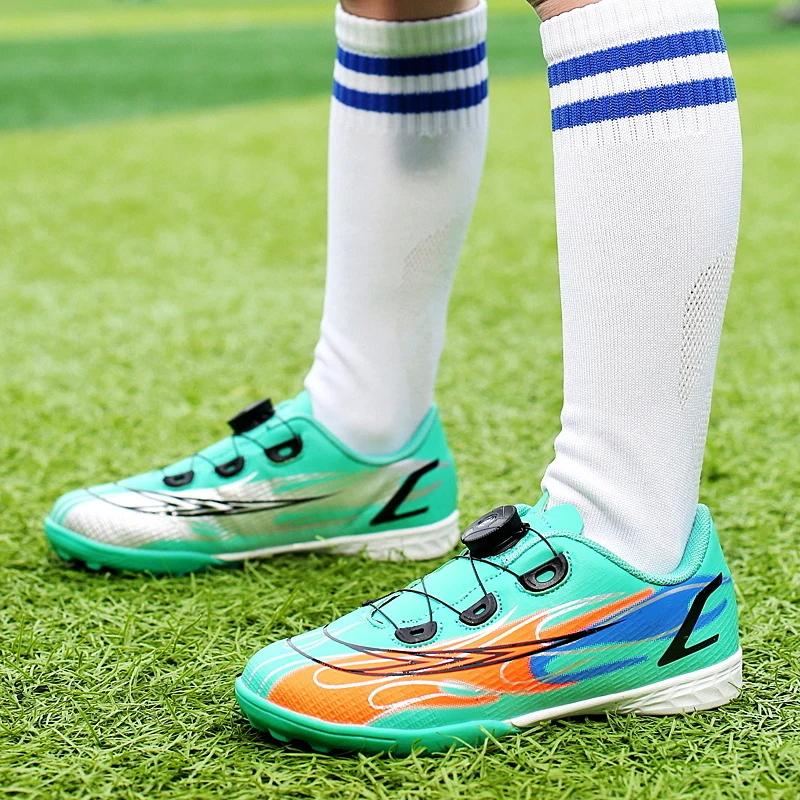 2022 YENİ Erkek futbol ayakkabıları Yetişkin Çocuklar Yüksek Ayak Bileği futbol kramponları Cleats Çim Eğitim Spor Ayakkabı 2022 erkek Spor Ayakkabı