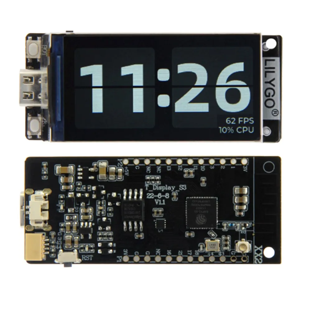 T-Dısplay-S3 1.9 inç lcd ekran geliştirme kurulu ST7789V sürücüler WİFİ Bluetooth 5.0 kablosuz modülü