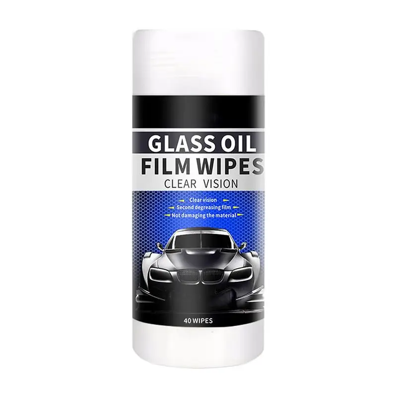 Cam Yağ Filmi temizleme mendilleri araç ön camı Temizleyici Araba Cam Yağ Filmi Temizleyici Araba Yağ Filmi Sökücü 40 Adet temizlik mendilleri İçin