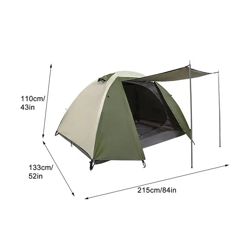 Kamp kubbe çadır Çift Katmanlar Sırt Çantasıyla Çadır Hafif 2 Kişi İçin Kolay Kurulum Arka Bahçe Çadırı güneşten koruyan tente kamp çadırı