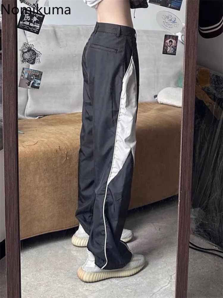 Streetwear Jogger Kadın Moda Sweatpants Vintage Gevşek Rahat Geniş Bacak Pantolon 2023 Yeni Dipleri Harajuku Y2k Pantalon Femme