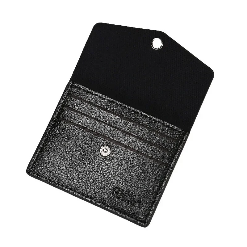 Moda Yumuşak PU deri Kart Çantaları Unisex Küçük Bozuk Para Çantası Çanta Para Çantası Cüzdan Siyah Kahve Çok yuvalı Kartlar Koruyucu Tutucu