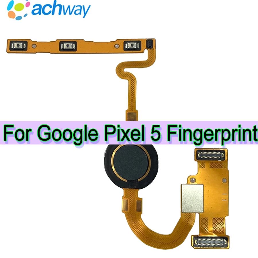 Test Google Pixel 5 İçin Parmak İzi Bankası Cep Telefonu Parmak İzi sensör esnek kablo Tarayıcı Dokunmatik Yedek Parçalar