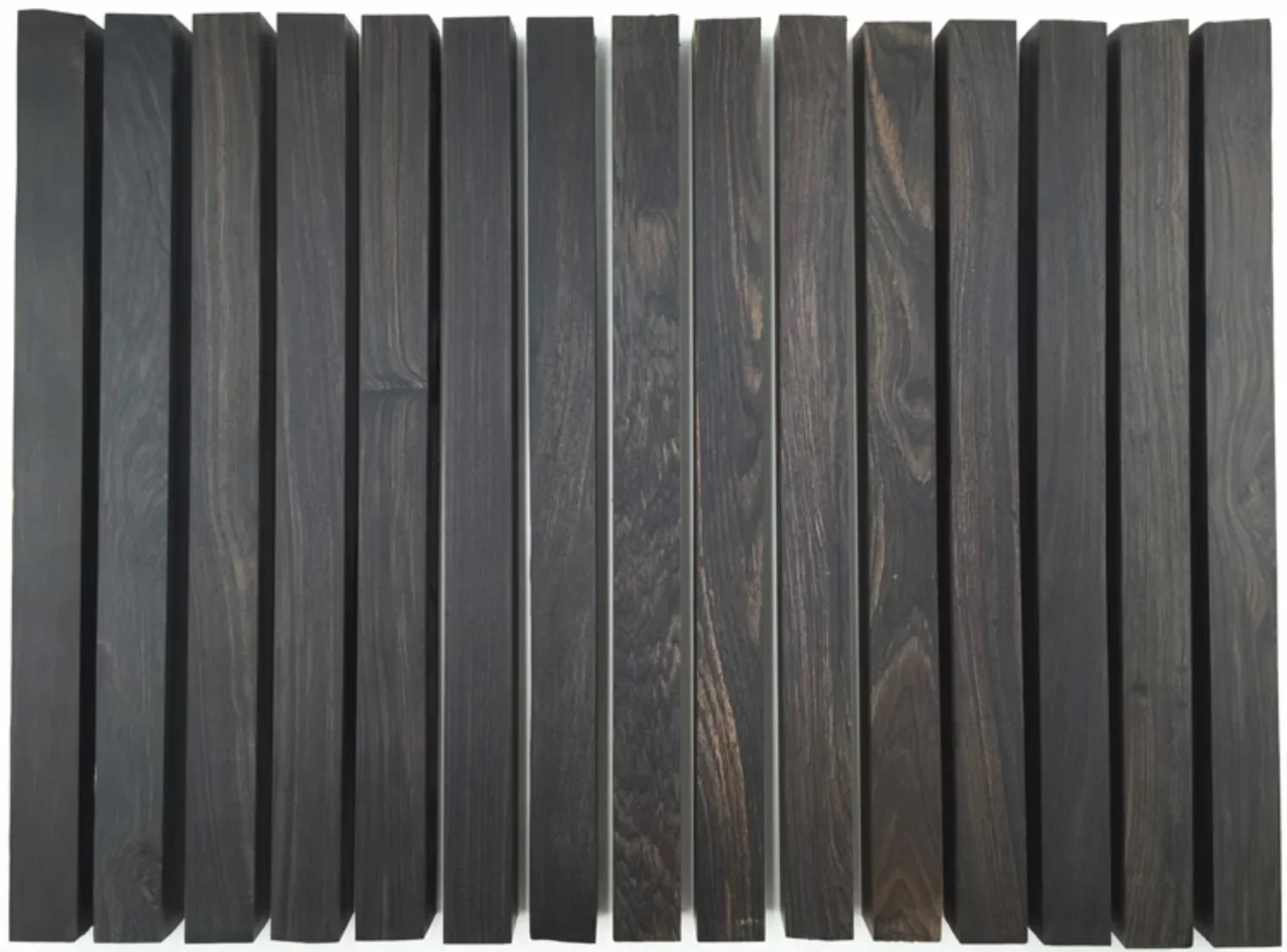 4 adet 15x15x300mm Doğal Siyah Sandal Ağacı Hammadde DIY El Dize Boncuk Mermi Yay Malzemesi