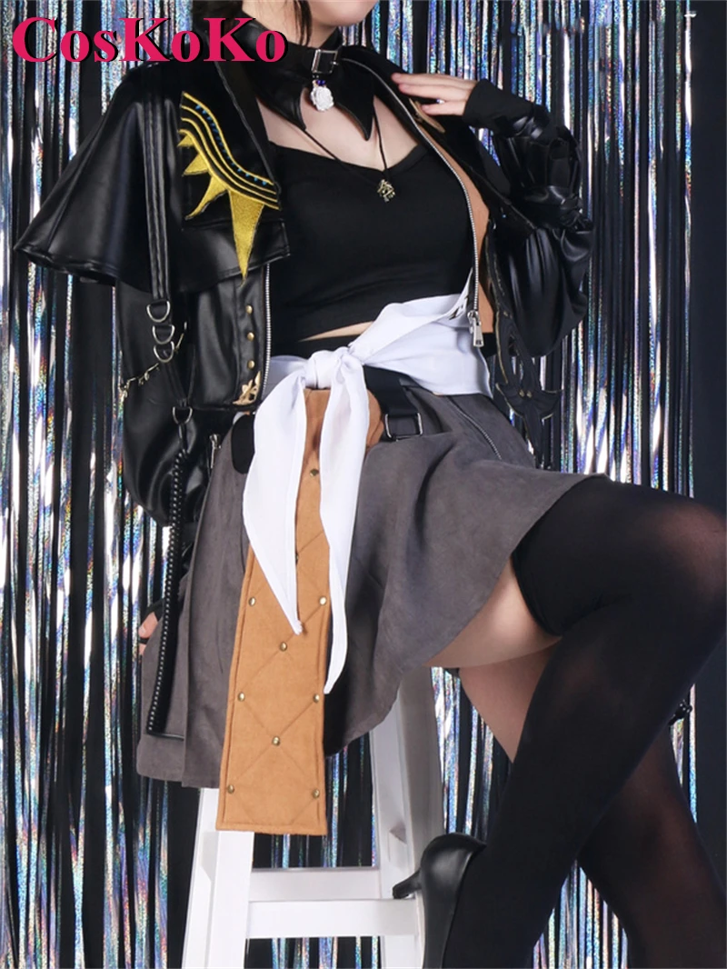 CosKoKo Kefaret Cosplay Anime Oyunu Arknights Kostüm 2023 Fonolojik Sinestezi Üniforma Kadın Parti Rol Oynamak Giyim XS-XL