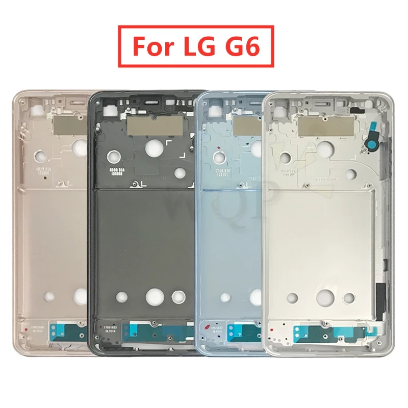 ıçin LG G6 Orta Çerçeve Plaka LCD Destekleyen Orta Faceplate Çerçeve Çerçeve Konut Onarım Yedek parça