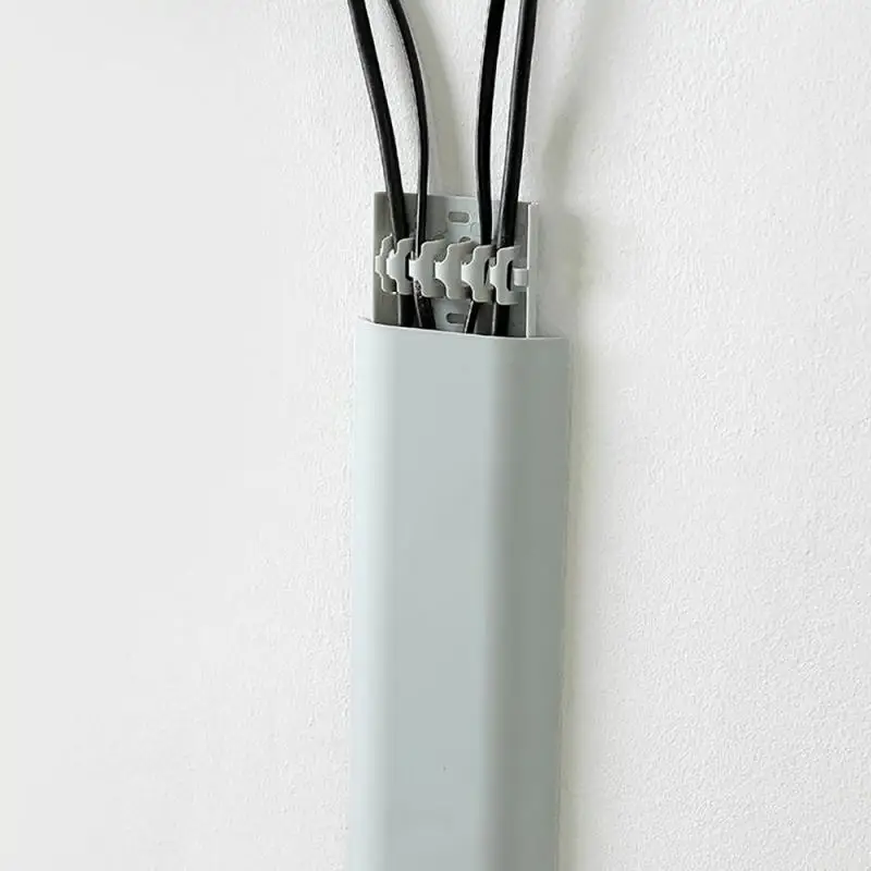 1~10 ADET Duvar Ağ Kablosu Yönlendirme Cihazı Tv Kablosu Kapağı Çukur Görünmez Koruyucu güç kablosu Kapağı Tırnak Ücretsiz Tel Depolama