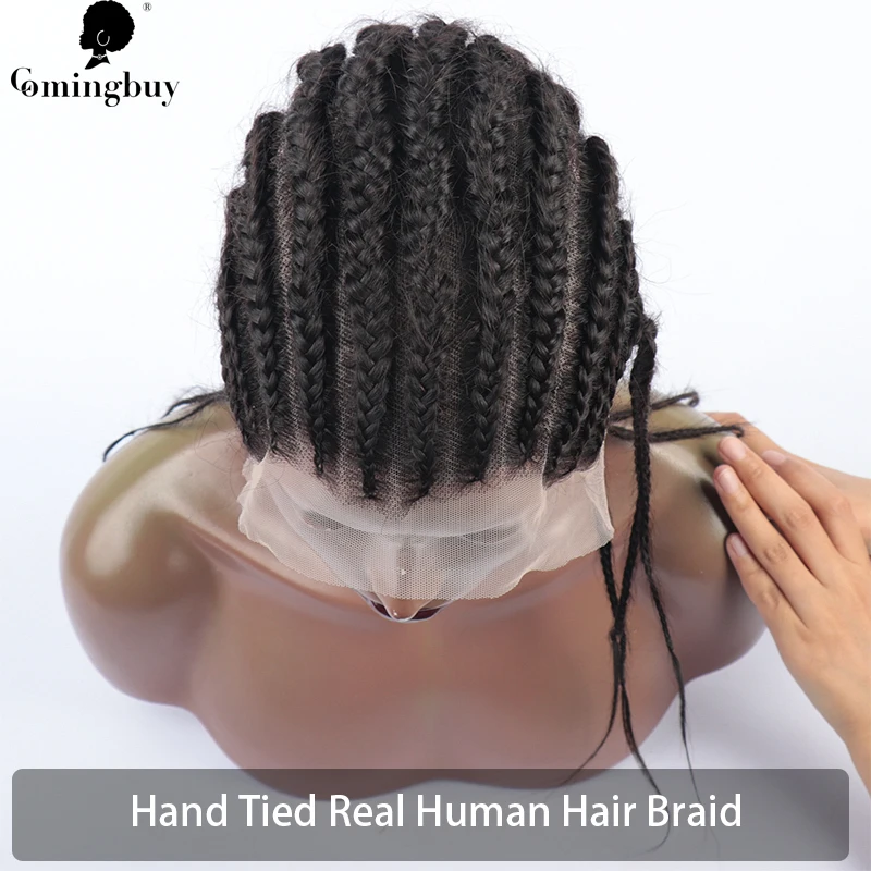 Şeffaf Tam sırma insan saçı peruk Dreadlocks Örgü Saç Peruk Brezilyalı Remy İnsan Saçı Loc Saç Örgü HD Tam Dantel Bakire