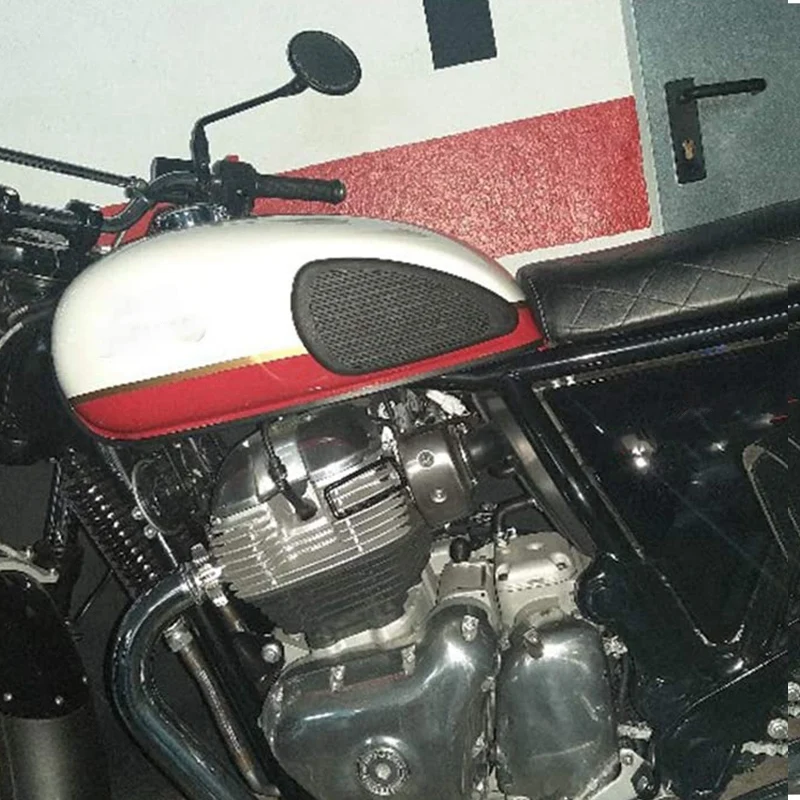 Motosiklet Evrensel Retro Yakıt Tankı Pad Kaymaz Sticker Honda Yamaha Triumph İçin Uygun