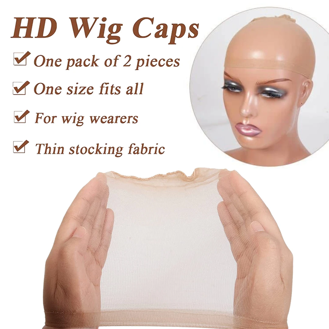 6 adet/grup Görünmez HD Peruk Kap Peruk Yapımı için Sıkı Naylon Peruk Kap Kadınlar için Cosplay Nefes Saç Net Ücretsiz Boyutu Profesyonel