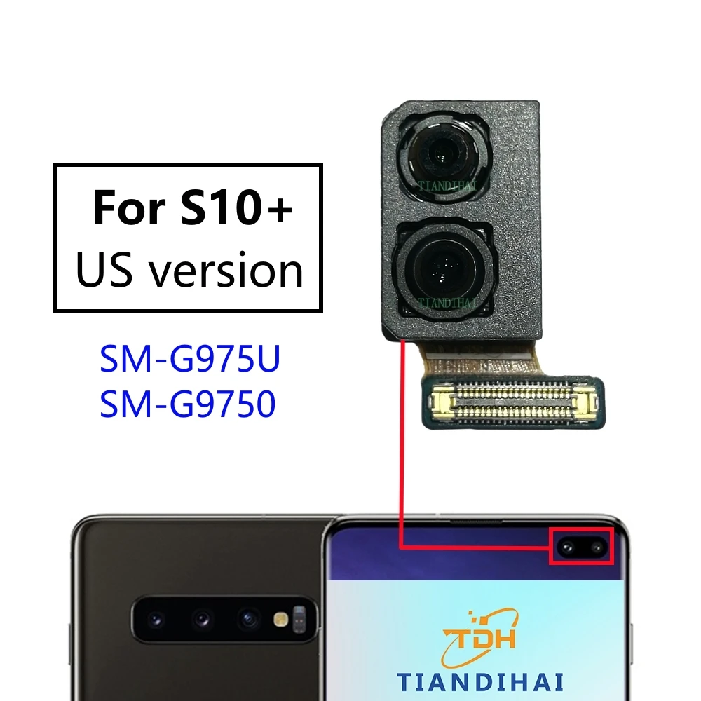 Orijinal Arka Büyük Ana Arka Kamera Ön Selfie Kamera Modülü Flex Kablo Samsung Galaxy S10 Artı S10 + G975 G975F G975U Parçaları