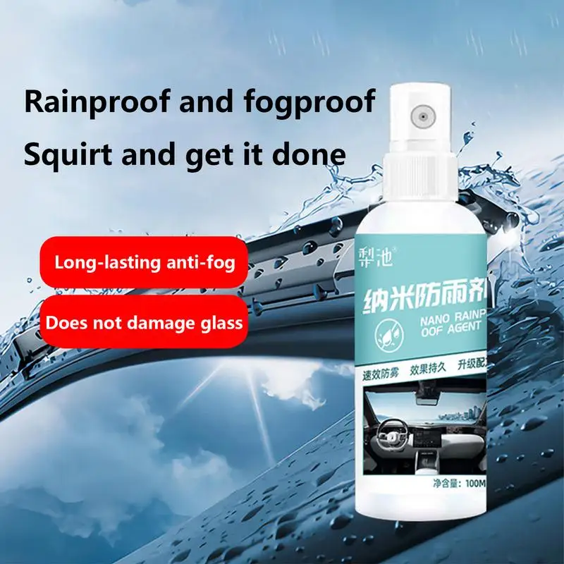 Anti Yağmur Sprey Su Geçirmez Kaplama Maddesi Araba Pencere Ve Ön Cam İçin Araba Buğu Çözücü Cam Temizleyici Sprey Çok Amaçlı Su