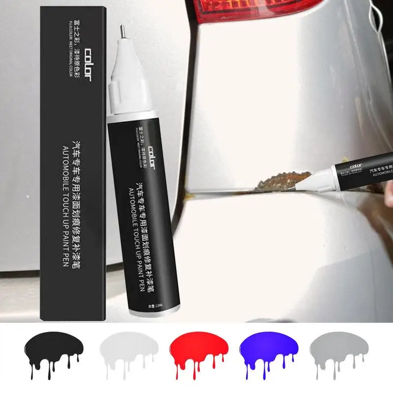 Tesla Modeli 3/X / Y / S Araba Çizik Sökücü Boya Kalemleri araba boyası Tamir Kalem Siyah Beyaz Kırmızı Mavi Boya Sabitleyici Kalem Otomatik Çizik