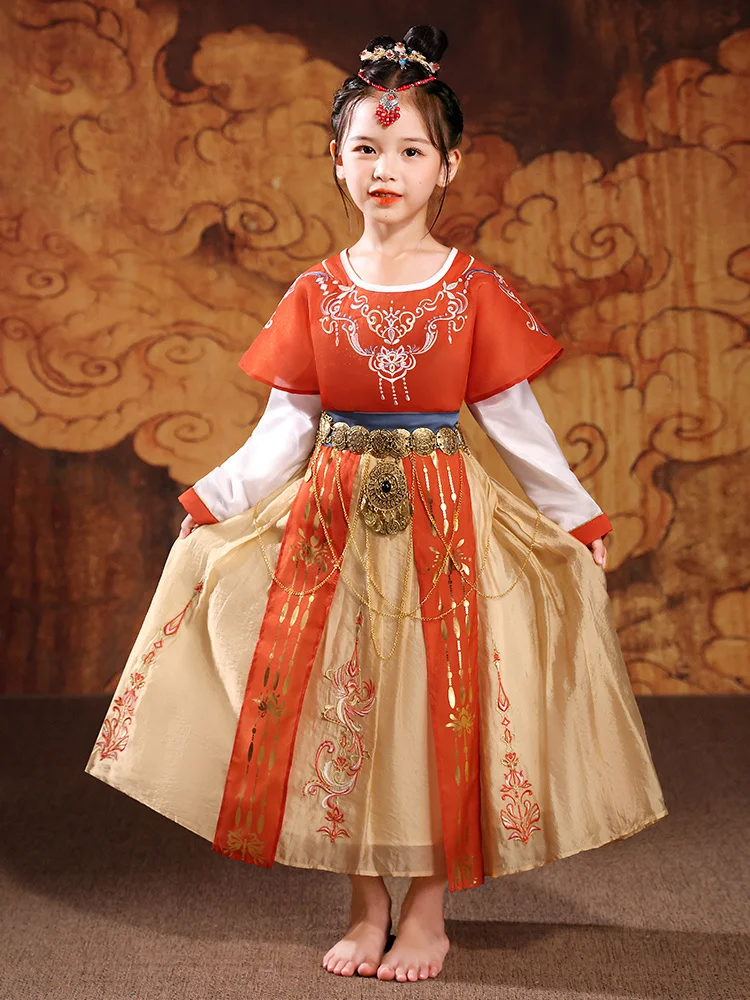 Çin Geleneksel Hanfu Kostüm Kadın Antik Han Hanedanı Elbise Oryantal Prenses Elbise Bayan Elegance Tang Hanedanı Dans Giyim