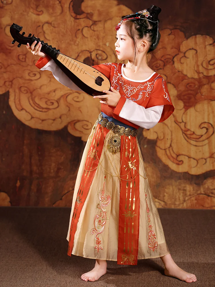 Çin Geleneksel Hanfu Kostüm Kadın Antik Han Hanedanı Elbise Oryantal Prenses Elbise Bayan Elegance Tang Hanedanı Dans Giyim