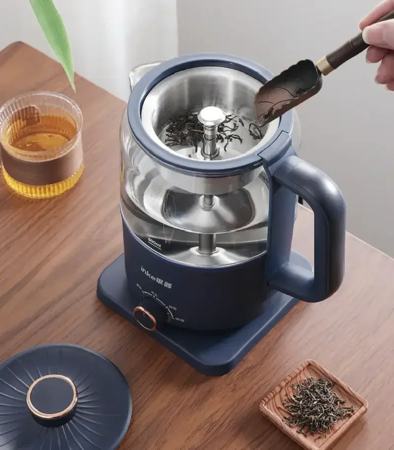 1.2 L çay makinesi Siyah çay Pu'er cam buhar demlik otomatik ısı yalıtımı buharlı kaynatma demlik sağlık Pot ısıtma Pot 220V