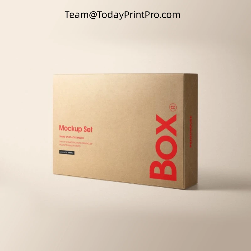 Fabrika özel boyut logo yastık posta ambalaj kutusu kağıt karton katlanır hediye karton