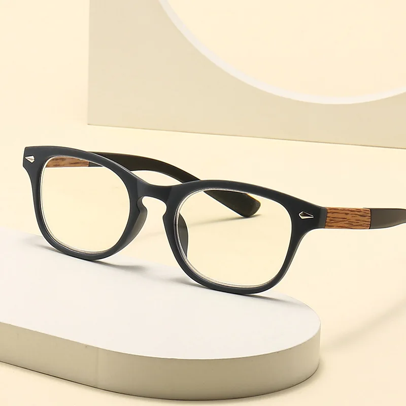 Ultralight Anti-mavi ışık Presbiyopi Gözlük Spor okuma gözlüğü Erkekler Kadınlar Uzak Görüş Optik Gözlük Diopters + 0 İla + 4.0